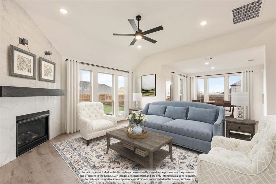 Furnished interior view inside a new home in Hampton Park, Glenn Heights (Image 14).