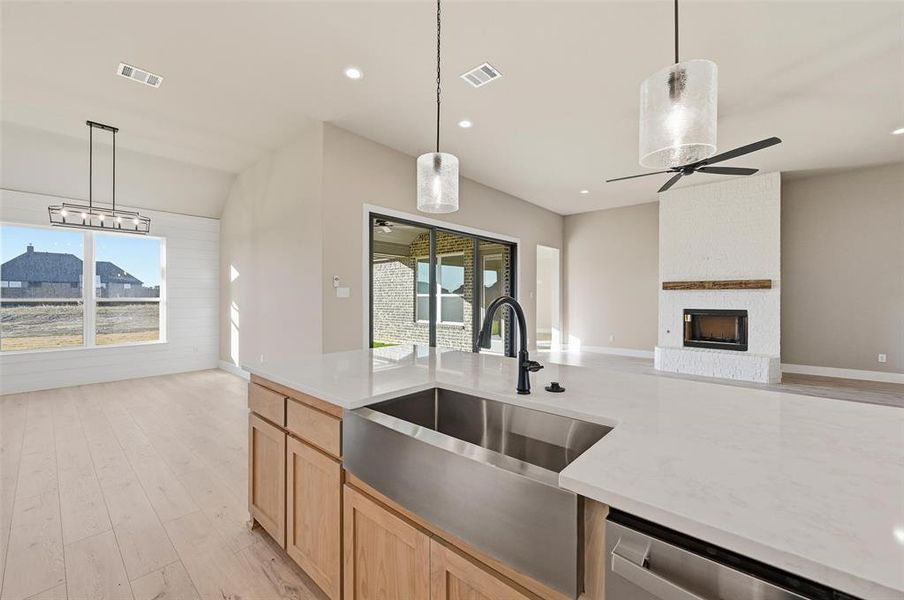 Furnished interior view inside a new home in Coyote Crossing, Godley (Image 10).