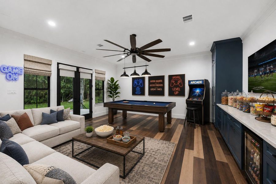 Some images have been virtually staged to illustrate the property's potential use and design possibilities. Furniture, décor, and the mounted television shown in select photographs are computer-generated and do not represent the current condition of the property.