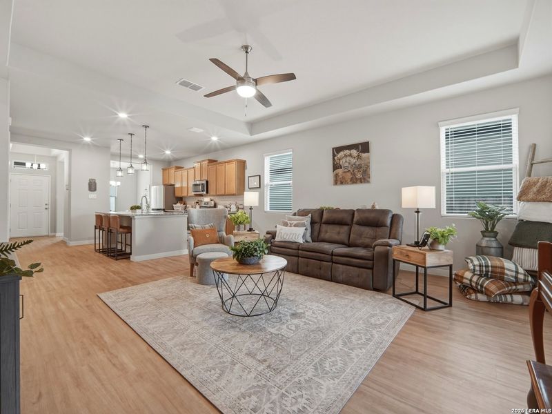Furnished interior view inside a new home in Hunter's Ranch, San Antonio (Image 11).