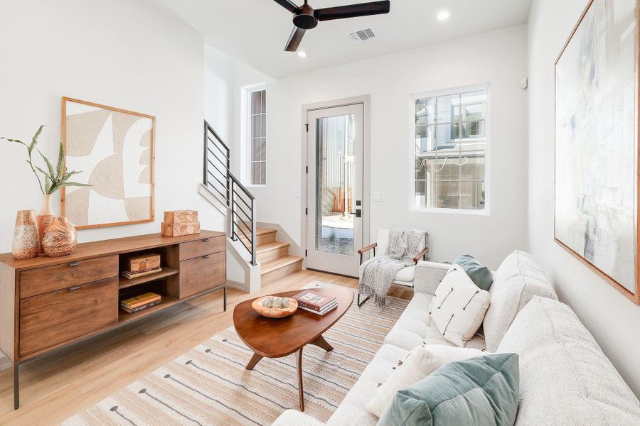 Furnished interior view inside a new home in , Austin (Image 15).