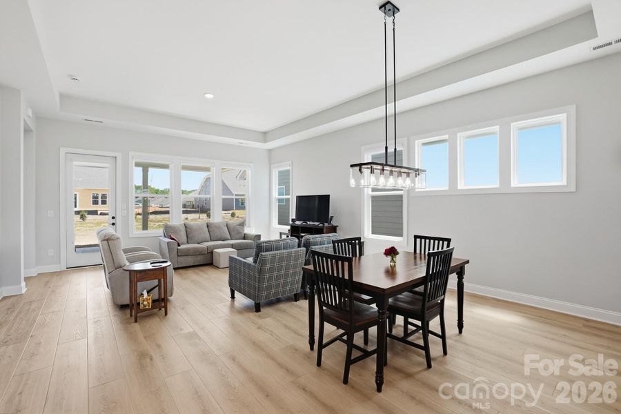 Dining area and great room