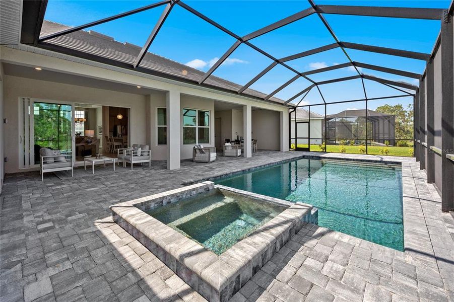 Exterior details and patio area of a home in Calusa Country Club, Lakewood Ranch (Image 22).
