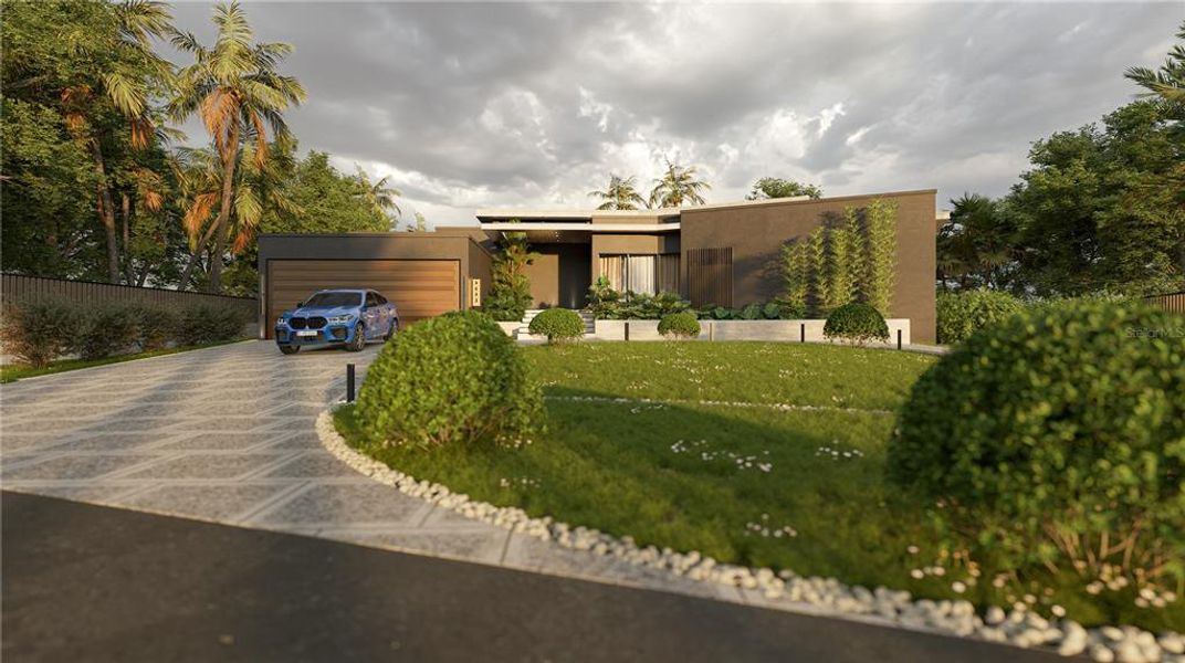 Front exterior of a new home in , Punta Gorda, FL, highlighting curb appeal (Image 18).
