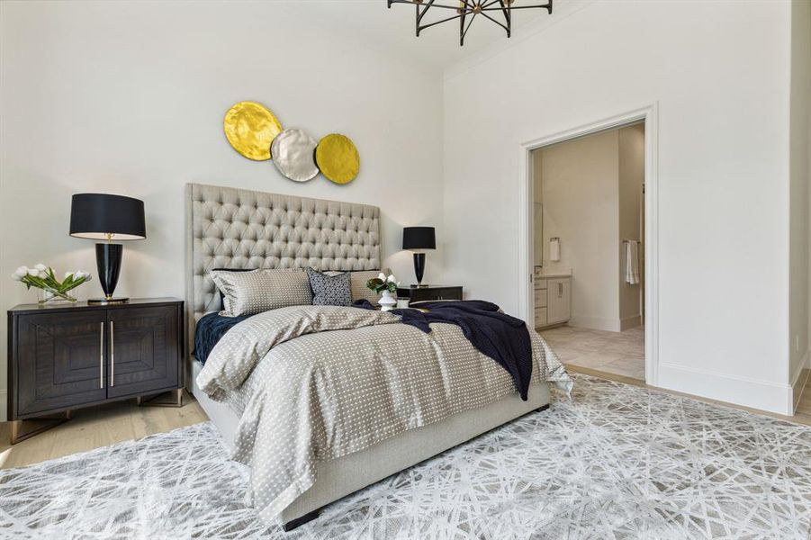 Furnished interior view inside a new home in , Plano (Image 14).