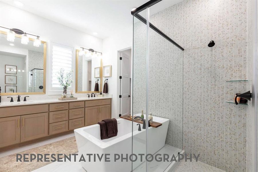 Furnished interior view inside a new home in Mosaic, Celina (Image 11).