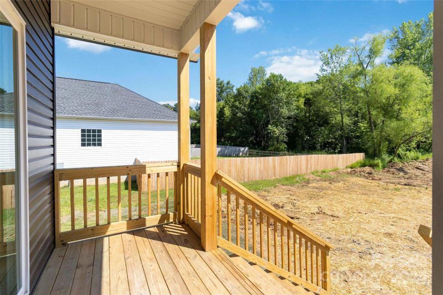 Covered back porch