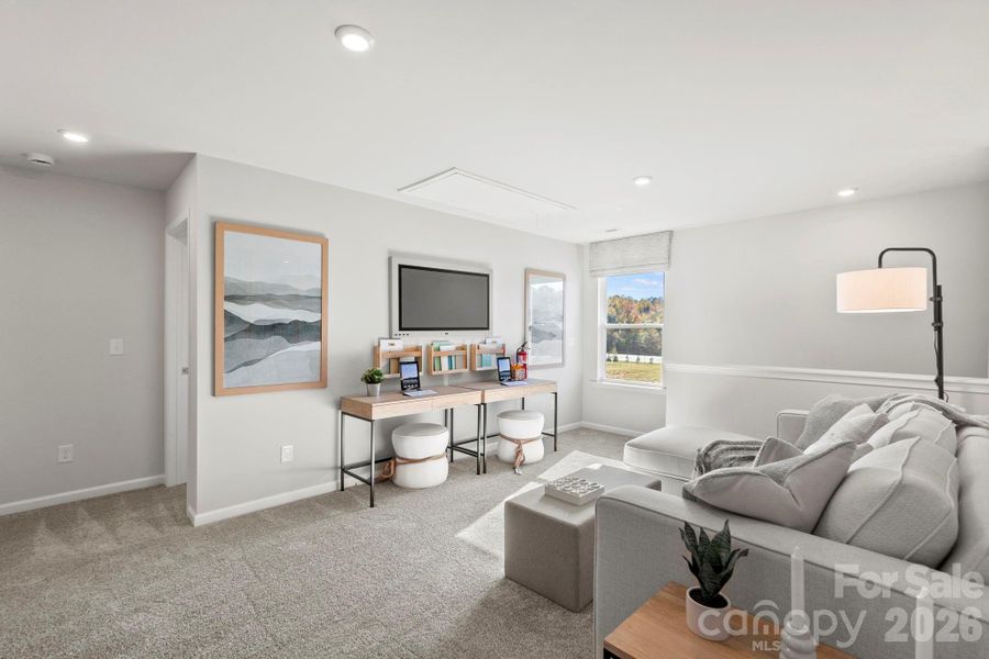 Furnished interior view inside a new home in The Meadows at Asbury Ridge, York (Image 15). Furnished interior view inside a new home in The Meadows at Asbury Ridge, York (Image 15).