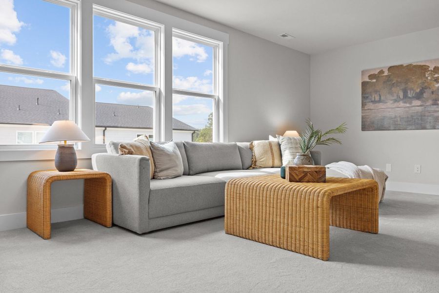 Representative furnished interior of a home built from the I Got Chills by Garman Homes in Allen Park, Raleigh (Image 8). Representative furnished interior of a home built from the I Got Chills by Garman Homes in Allen Park, Raleigh (Image 8).