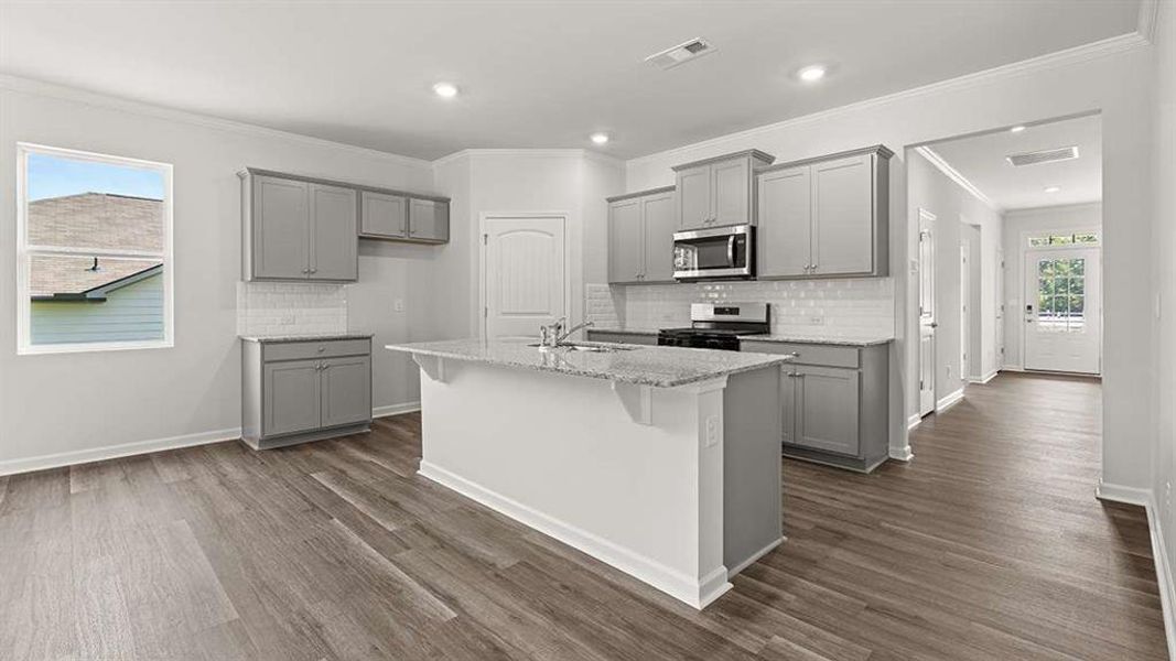 Furnished interior view inside a new home in , Atlanta (Image 4). Furnished interior view inside a new home in , Atlanta (Image 4).