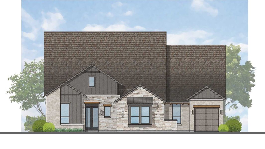 Representative rendering of the exterior for the 283 Plan by Highland Homes (Image 37).