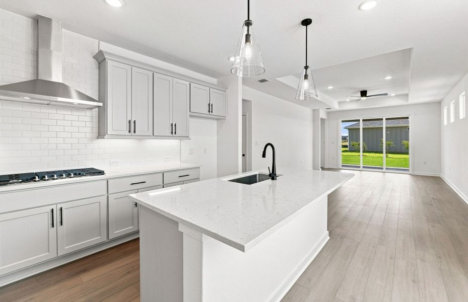 Furnished interior view inside a new home in Del Webb Austin at Lost Pines, Bastrop (Image 10).