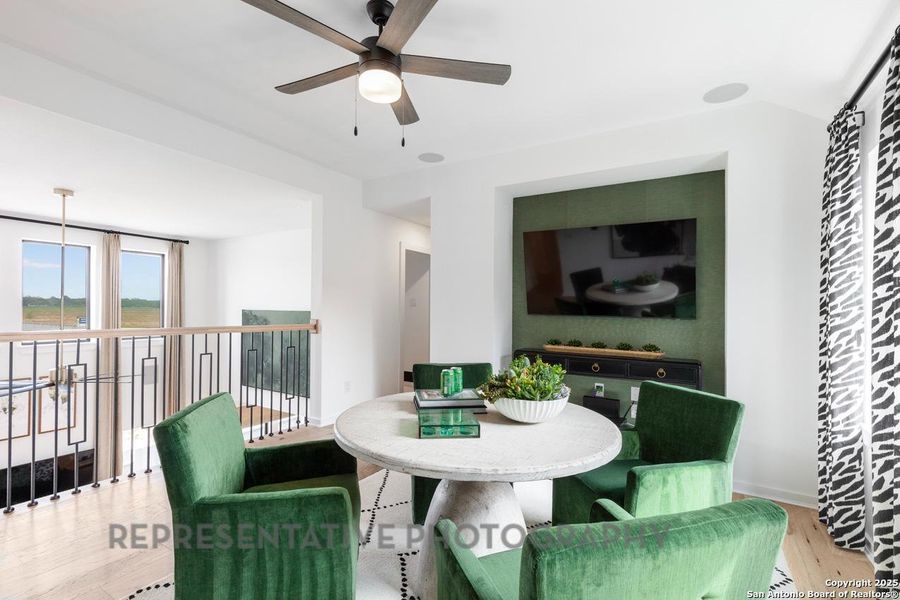 Furnished interior view inside a new home in Davis Ranch: 45ft. lots, San Antonio (Image 34).