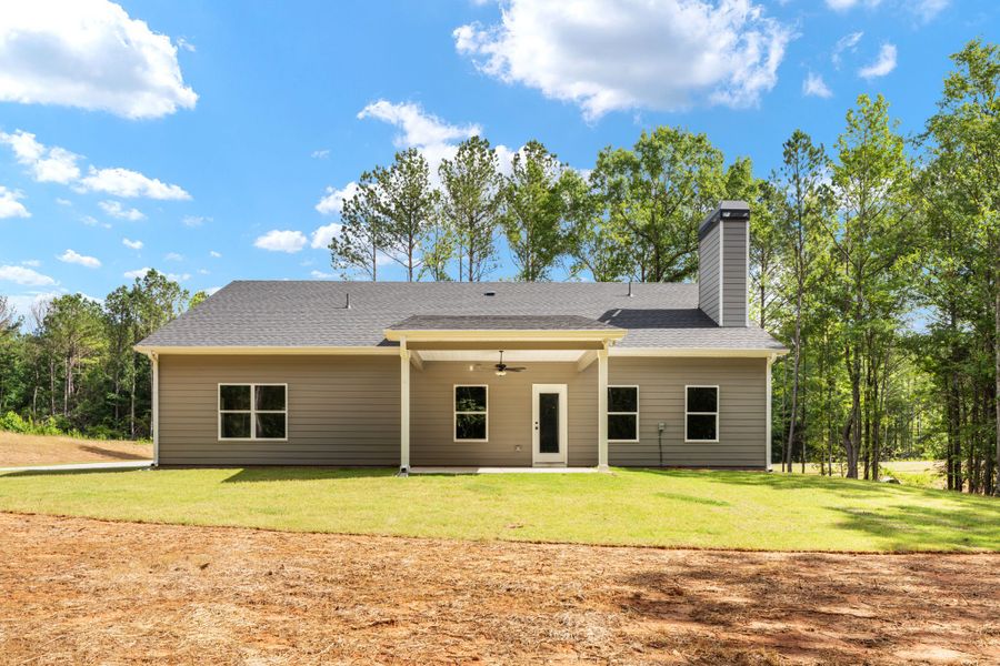 Front exterior of a new home in Flint Farms, Concord, GA, highlighting curb appeal (Image 25).
