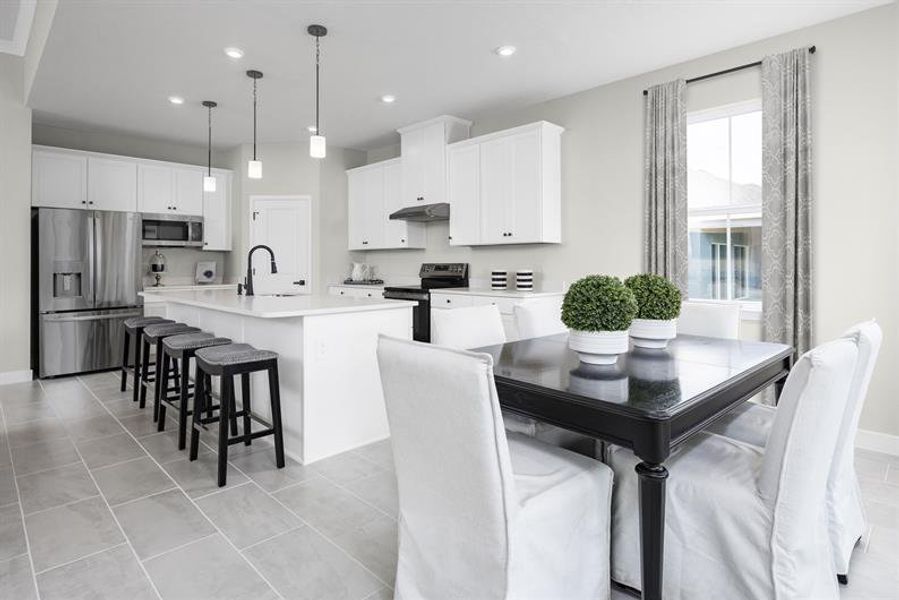 Furnished interior view inside a new home in Silver Oaks, Port St. Lucie (Image 5).