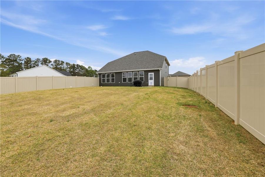 Exterior details and patio area of a home in , Commerce (Image 34).