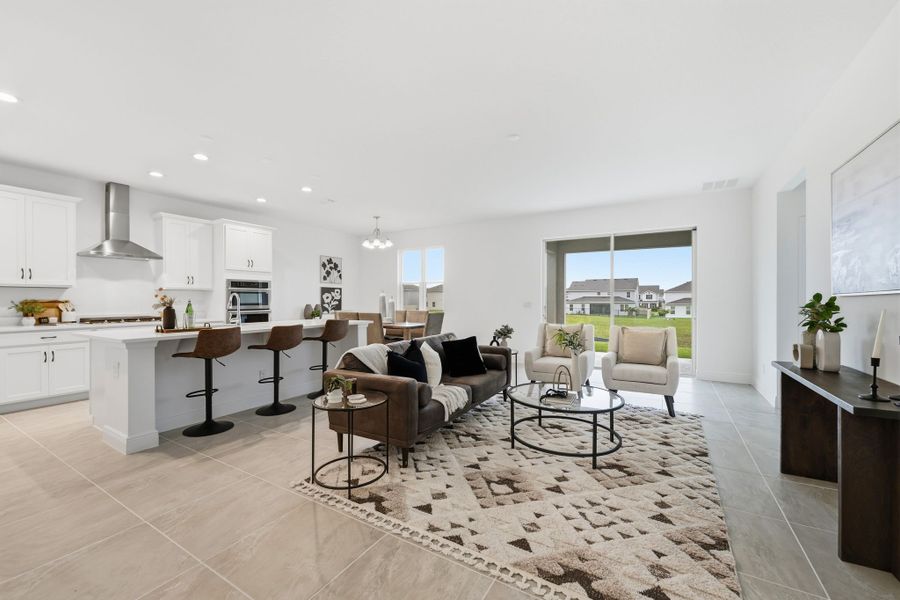 Furnished interior view inside a new home in Park View at the Hills, Minneola (Image 7).
