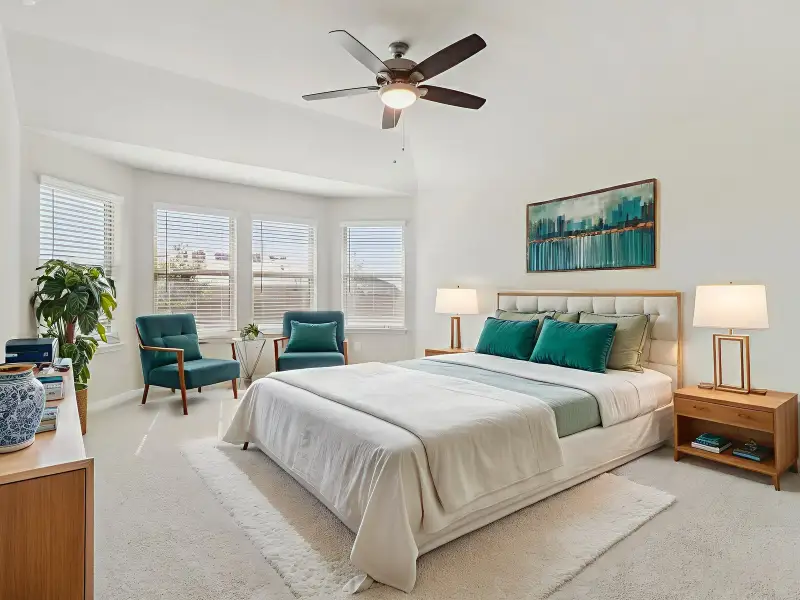 Furnished interior view inside a new home in Legendary Trails - Classic Series, Cibolo (Image 5).