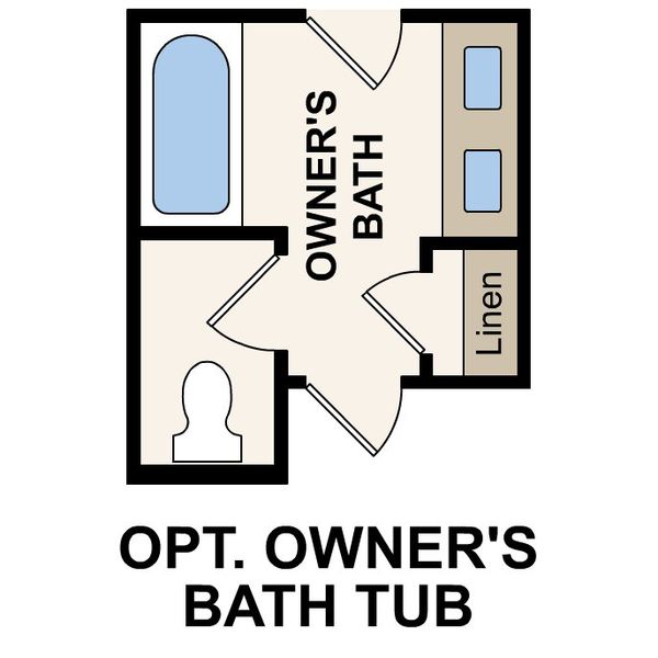 2D floor plan layout for the Willow by Century Communities in Evelyn, Austin, TX (Image 4).