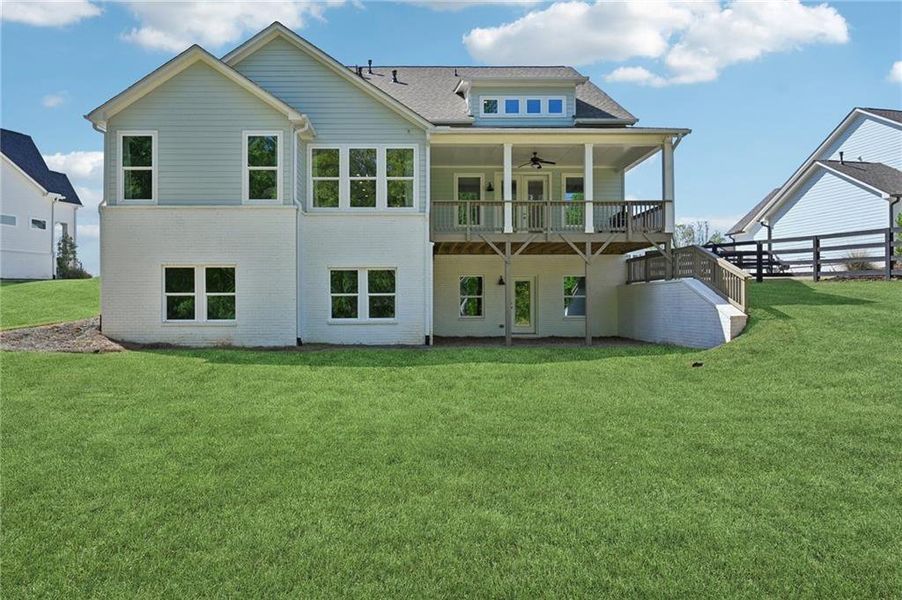 Exterior details and patio area of a home in Fireside Farms, Dawsonville (Image 4).