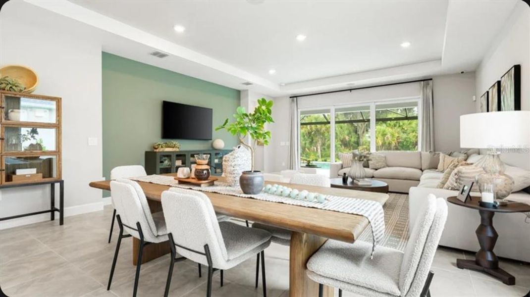 Furnished interior view inside a new home in Indigo Creek, Apollo Beach (Image 6).