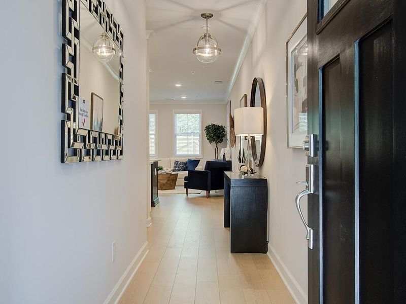Furnished interior view inside a new home in Bluffs at Bells Ferry, Marietta (Image 5).