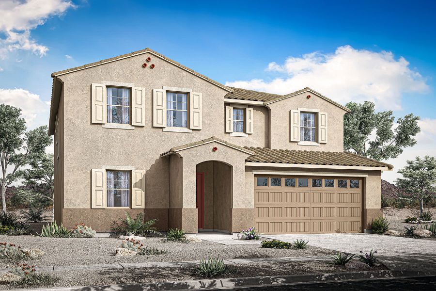 Representative exterior photo of a completed home built from the Lagoon by Mattamy Homes in Tyler Ranch, Buckeye, AZ (Image 22). Representative exterior photo of a completed home built from the Lagoon by Mattamy Homes in Tyler Ranch, Buckeye, AZ (Image 22).