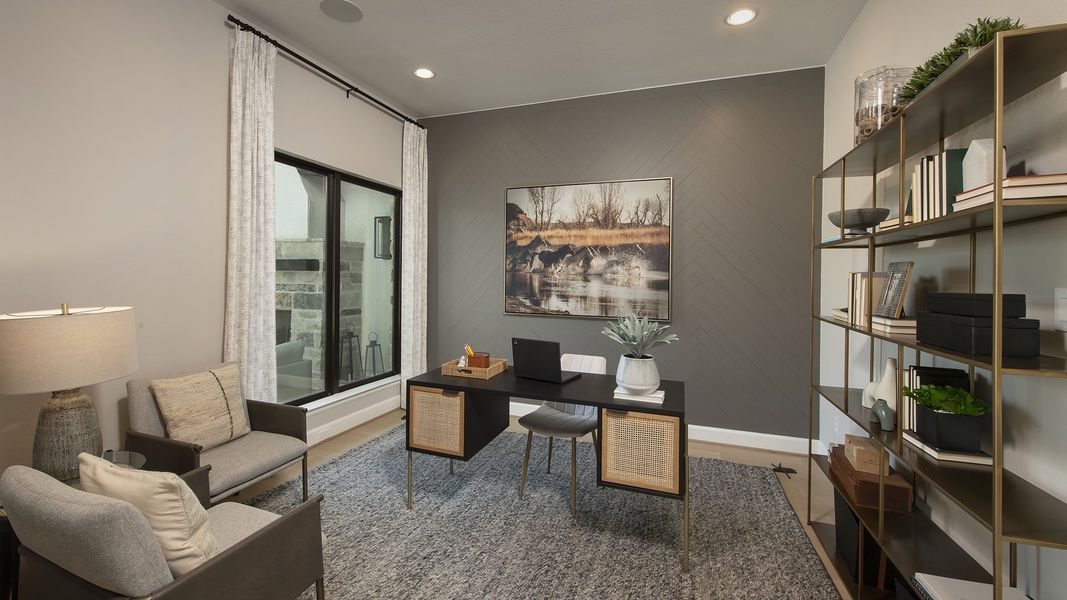 Furnished interior view inside a new home in Sienna, Missouri City (Image 10). Furnished interior view inside a new home in Sienna, Missouri City (Image 10).