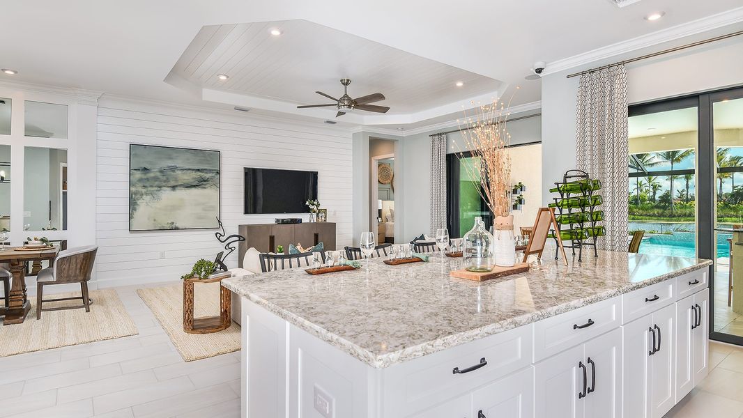 Representative furnished interior of a home built from the Lazio by Taylor Morrison in Esplanade by the Islands, Naples (Image 24).