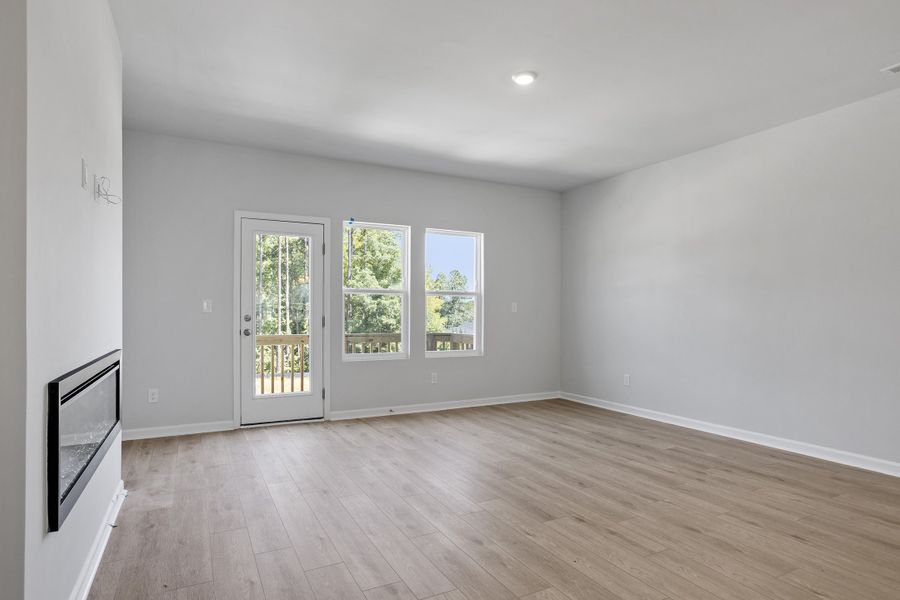 Spacious, unfurnished interior of a new home in Renaissance at White Oak, Garner (Image 18). Spacious, unfurnished interior of a new home in Renaissance at White Oak, Garner (Image 18).