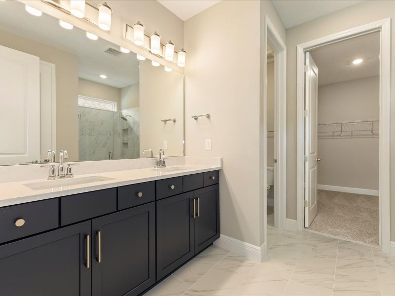 Primary Bath in the Emillia floorplan at 360 Birkdale Dr