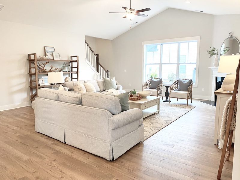 Representative furnished interior of a home built from the Laurel by Stevens Fine Homes in Parkwood Estates, Leland (Image 6).