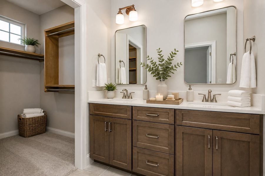 Representative furnished interior of a home built from the Casper by Perfection Builders in The Courtyards at Jacobs Farm, Wichita (Image 6). Representative furnished interior of a home built from the Casper by Perfection Builders in The Courtyards at Jacobs Farm, Wichita (Image 6).