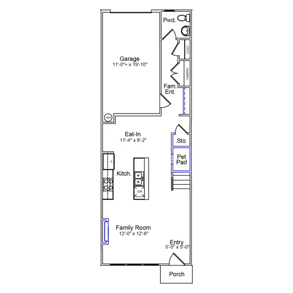 2D floor plan layout of this home in Nichols Landing, Charlotte, NC (Image 2). 2D floor plan layout of this home in Nichols Landing, Charlotte, NC (Image 2).