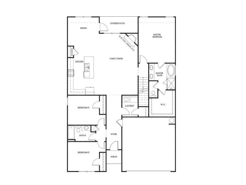 2D floor plan layout of this home in , Homer, GA (Image 4).