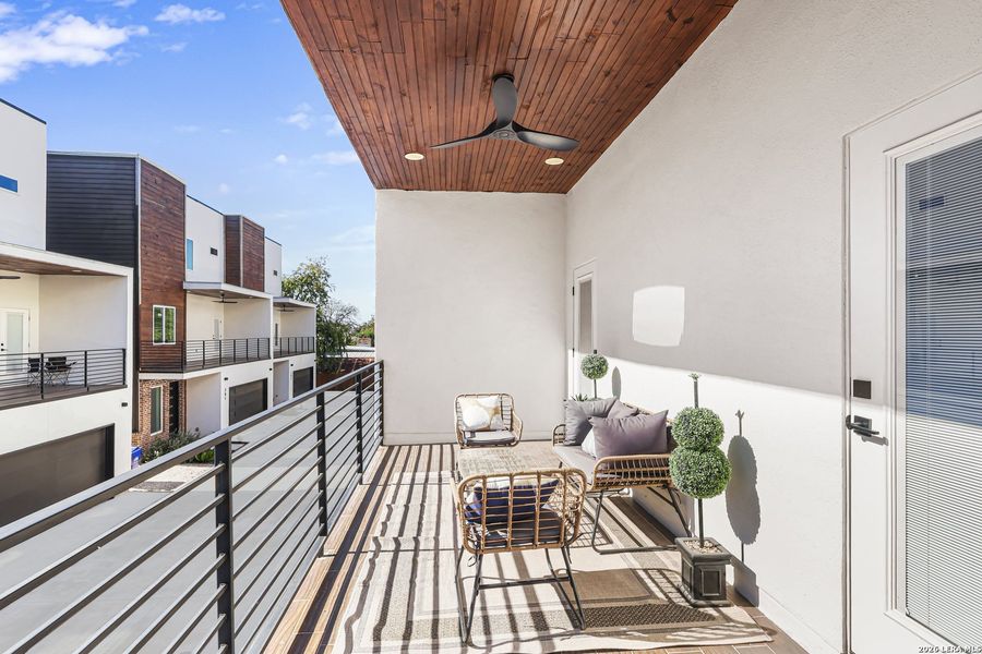 Exterior details and patio area of a home in , San Antonio (Image 22).