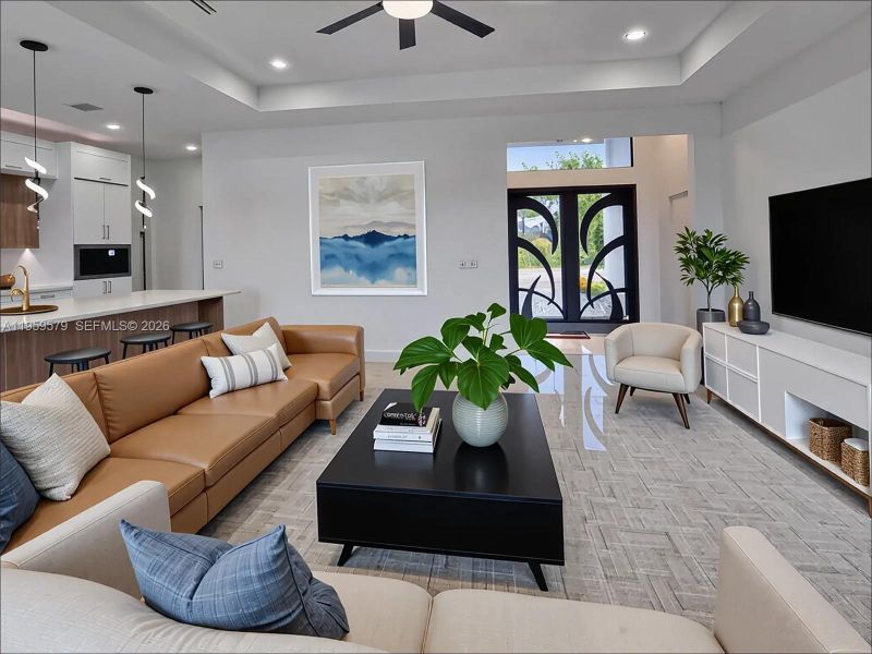 Furnished interior view inside a new home in , Cape Coral (Image 8).