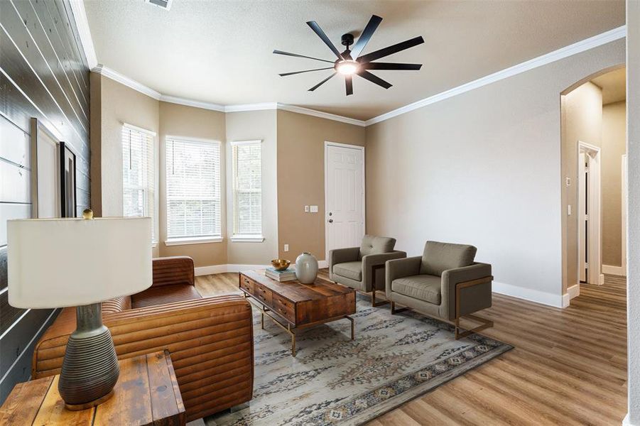 Furnished interior view inside a new home in , Bonham (Image 6).