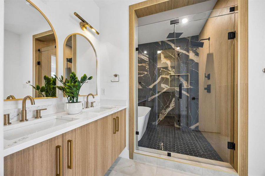 Furnished interior view inside a new home in , Dallas (Image 28). Furnished interior view inside a new home in , Dallas (Image 28).