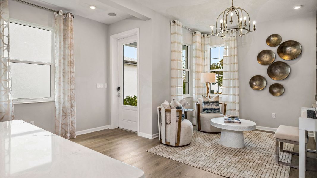 Entry - Model shown is from sister community