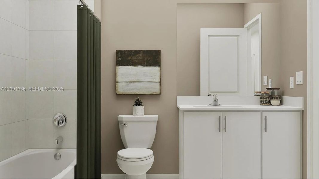 Furnished interior view inside a new home in Breezewood, Miami (Image 8). Furnished interior view inside a new home in Breezewood, Miami (Image 8).