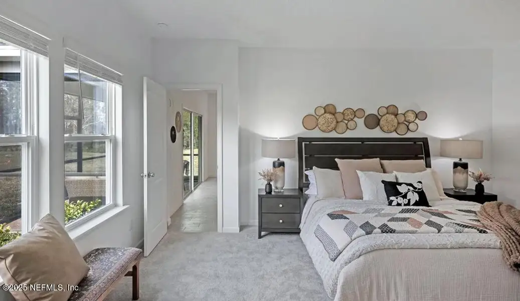 Furnished interior view inside a new home in Edenbrooke at Hyland Trail | 55+: Edenbrooke at Hyland Trail 50s, Green Cove Springs (Image 18). Furnished interior view inside a new home in Edenbrooke at Hyland Trail | 55+: Edenbrooke at Hyland Trail 50s, Green Cove Springs (Image 18).