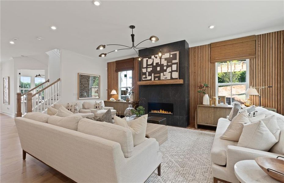 Furnished interior view inside a new home in Silverwood, Cumming (Image 11).