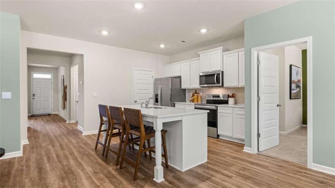 Furnished interior view inside a new home in Poplar Preserve, Newnan (Image 6).