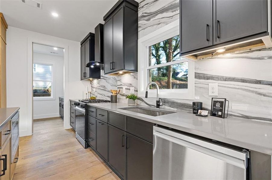 Furnished interior view inside a new home in , Atlanta (Image 17). Furnished interior view inside a new home in , Atlanta (Image 17).