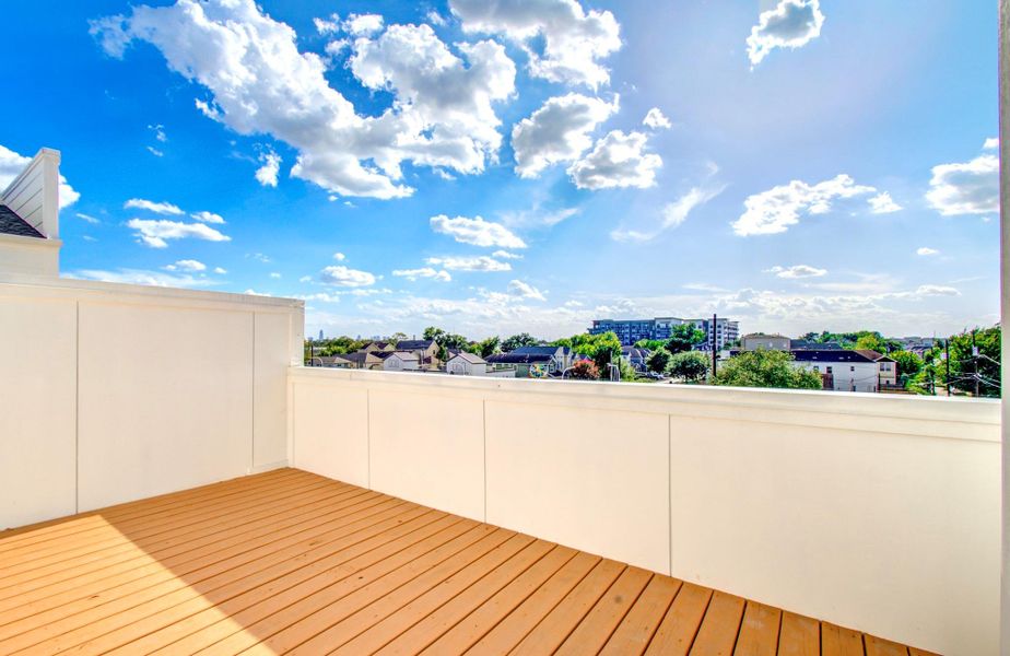 Exterior details and patio area of a home in , Houston (Image 23).