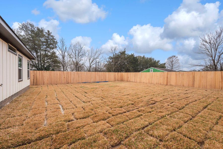 Exterior details and patio area of a home in , Bryan (Image 3). Exterior details and patio area of a home in , Bryan (Image 3).