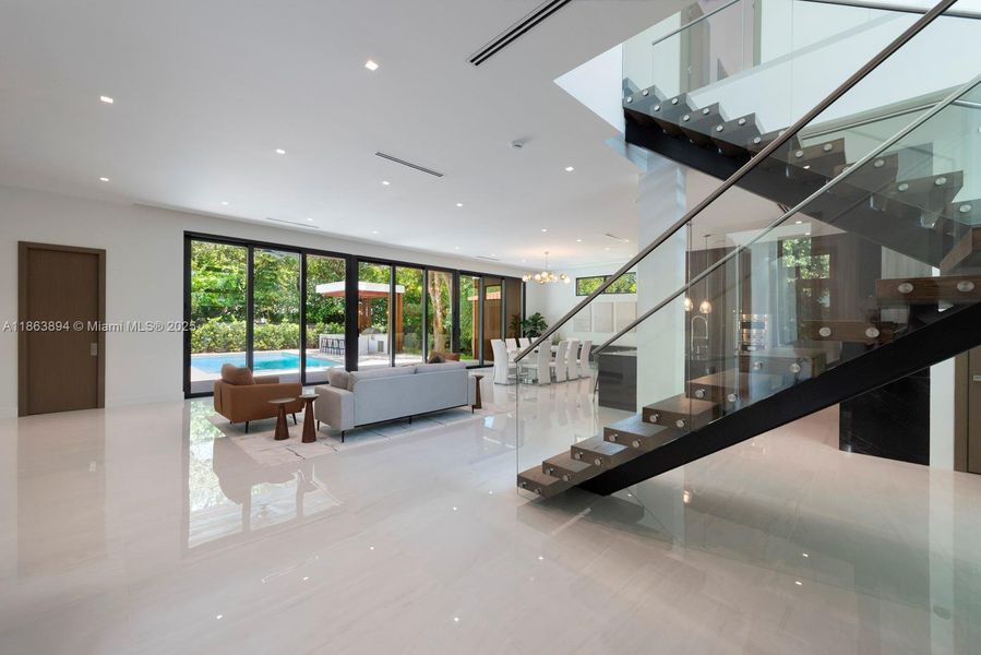 Furnished interior view inside a new home in , Miami Shores (Image 11).