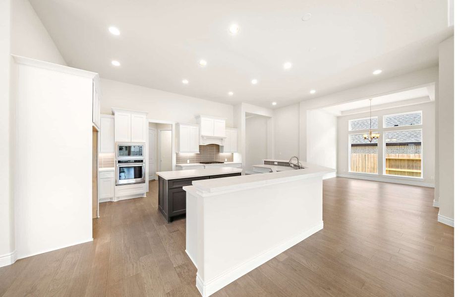 Representative furnished interior of a home built from the 3030AU by Ravenna Homes in Audubon 60′, Magnolia (Image 10).