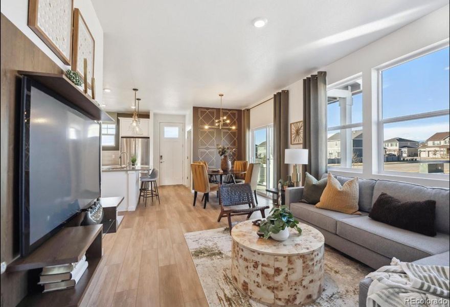 Furnished interior view inside a new home in Villas at Vantage, Berthoud (Image 4).